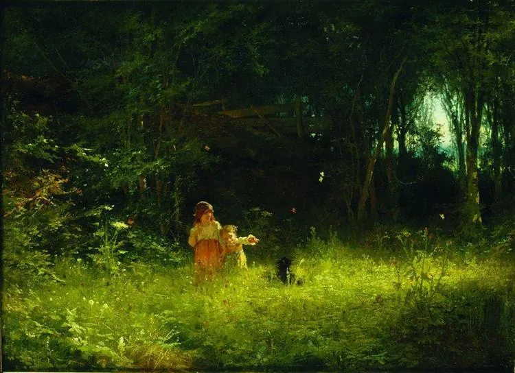 Children in the Forest, 1887.