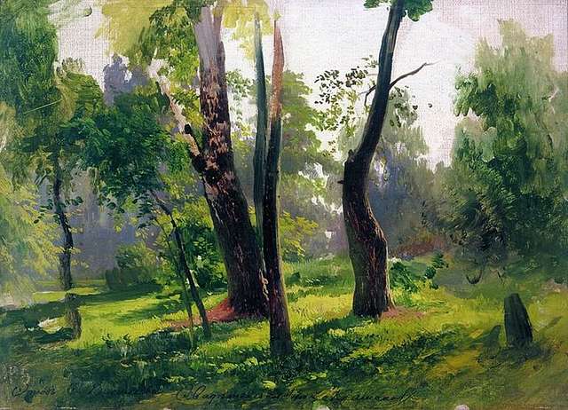 A study of trees by Fyodor Vasilyev.