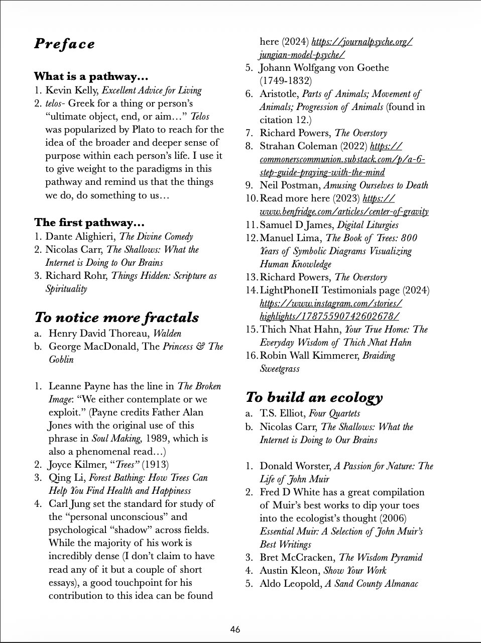 Preface and References