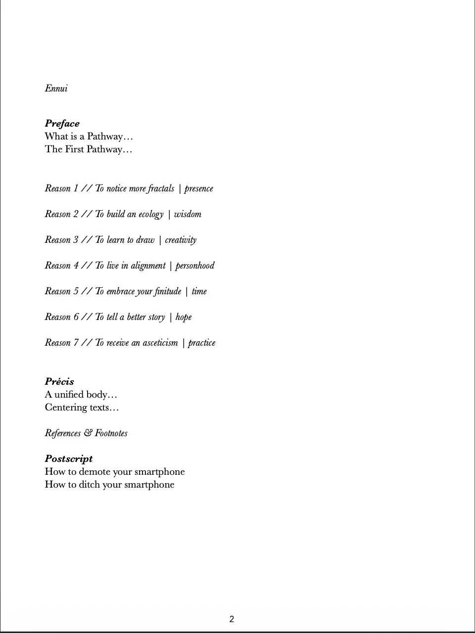 Table of Contents