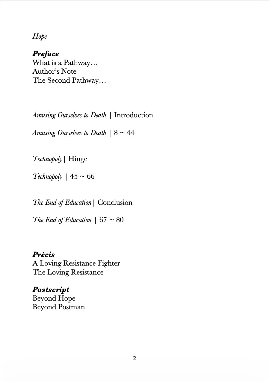 Table of Contents